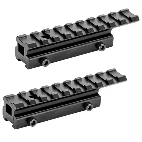 Tactical 9 Slots Dovetail Picatinny Rail Adapter Extend 11mm-20mm Scope Riser Mount for Hunting Guns