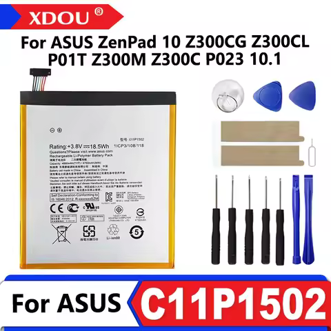 100% Brand-New C11P1502 4890mAh For ASUS ZenPad 10 Z300CG Z300CL P01T Z300M Z300C P023 10.1 Bateria
