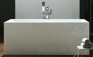 [新時代衛浴] 110cm~170cm多種尺寸獨立浴缸, 垂直邊方型，一體無接縫XYK708  160-170CM