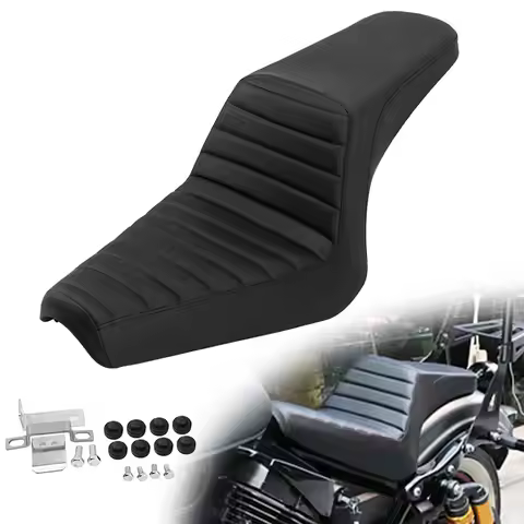 Black Motorcycle Rider Seat Cushion Two-Up Seats Cushions For Yamaha Bolt 950 XV950 XVS 950 R/C SPEC