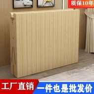 Foldable Bed Solid Wood Single Double Bed Office Lunch Break Bed Household Adult Hard Board Wooden Rental Small Bed