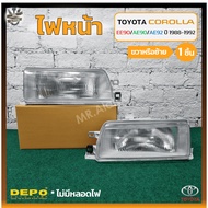 Headlight TOYOTA COROLLA EE90/AE90/AE92 Year 1988-1992 (TOYOTA Ee AE90/Doraemon) DEPO Brand (Piece)