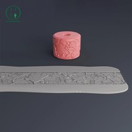 [Chicnest] Clay Stamp Roller Geometric Flower Patterns Relief Rolling Tool Ceramic Clay Texture Whee