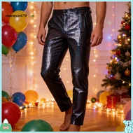 clearance479 Sparkly Pants Men Sequin Suit Pants Men's Sparkly Sequin Suit Pants Shiny Straight Leg 