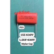 155 630V 1.5UF 630V MYLAR CAPACITOR P25 CBB22