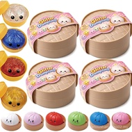 Glitter Dumpling Squishy - Kotak Dumpling Randlitter, Mainan Squishy Dumpling 10 Warna, Lebih Banyak