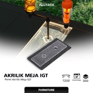 ALLTREK Acrylic Panel Table IGT Desktop Acrylic Half Panel Slot Lamp Stand