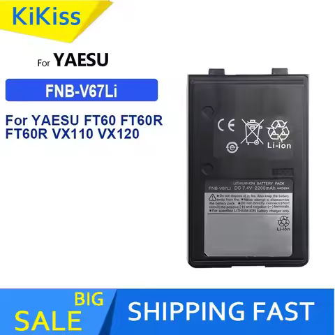 1380mAh-2200mAh Battery for YAESU VX230 VX-230 VX-231 FT60 FT60R FT60R VX110 VX120 VX146 VX150 VX160