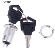 UTZN 1pc 12mm Mini Key Switch ON/OFF Lock Switch KS-02 KS02 Electronic Switch 3A 250V