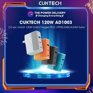 Cuktech 120W AD1003 GaN Charger PD3.1/PPS2.0/QC4.0/Mi Turbo 120W - 18 months
