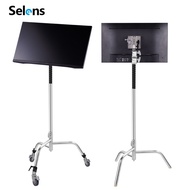 Selens Professional Monitor Stand Display Holder Qick Release Plate Adjustable 360 Degree Rotation Universal Base Detachable Bracket for Photography Studio