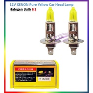 12v  XENON Pure Yellow Car Head Lamp Halogen Bulb H3