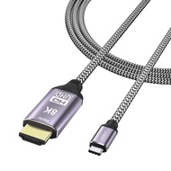 USB C USB3.1 to HDMI 8K 2.1 Cable 1.8m 7680x4320 8K@30Hz 4K@120Hz UHD HDR High Speed 48Gbps Thunderb