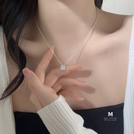 YY.Fashion Encounter Silver Necklace Diamond Pendant Fashion Korean Style Real X001