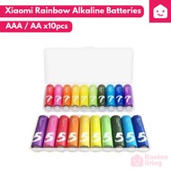 XIAOMI Mi Home Z17 Alkaline Rainbow Colorful Battery No 5 AA / No 7 AAA LR03 1.5V (Multicolour)