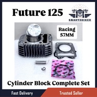 ( Racing 57MM ) Future 125 Future125 Future-125 Cylinder Block Complete Full Set Blok Kit 57 MM Pist