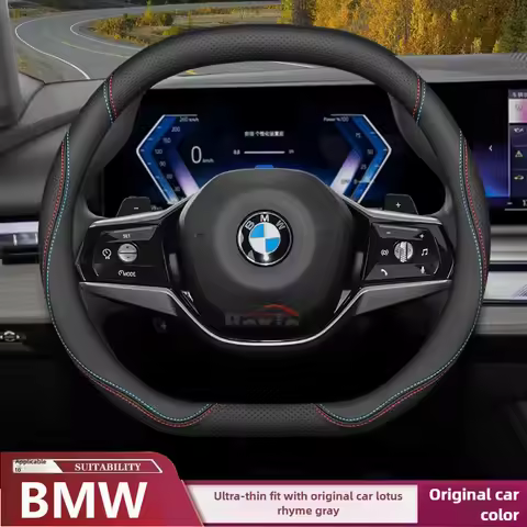 Leather Car Steering Wheel Cover for BMW x1 u11 X2 u10 x3 g45 x5 x6 x7 m4 320i ix1 g20 f70 i4 serie 