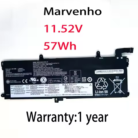 New Marvenho 57wh 11.52V 4950mah L18M3P71 L18L3P71 L20D3P71 Laptop Battery For Lenovo ThinkPad T590 