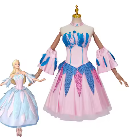 Pricess Cosplay Odette Dolls Costume Babi Dress Swan Lake Stage Performance Dress Belle Gown Hallowe