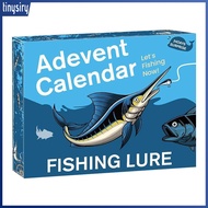 Mini Fishing Lure Assortment Fishing Theme Advent Calendar 24pcs Christmas Fishing Lure Advent Calen