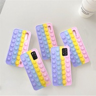 OPPO A54 A74 A94 4G 5G A5 A9 A15 A15s A16 A3s A5s A12 A12E Soft Silicone Pop it Bubble Case