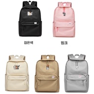 [Shop Malaysia] spao we bare bears beg galas casual women backpacks student bag bear bag laptop bag black white pink