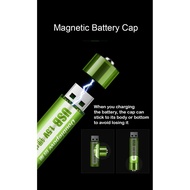 USB Battery Rechargeable AA Lithium Battery DoublePow 1800mWh