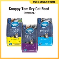Snappy Tom Dry Cat Food Repack 1kg Tuna Chicken Fish Salmon cat food makanan kucing murah sihat cat 
