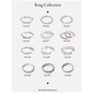 Winterwinter Jewelry Silver925: Real Silver 925 Pure Korean Style Ring Cincin Silver 925 Original Ci