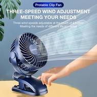 JAMAY 720 Spin Kipas USB Clip Cooling Fan Quiet mini Rechargeable Desktop Table Fan USB Fan Portable Outdoor Office Fan