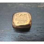 ESG 1 oz .999 Fine Square Cu Copper Bar (Made in Germany) 1oz
