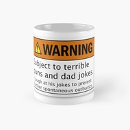 WARNING DAD JOKES Ceramic Mug