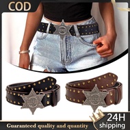 Cowgirl Belt Western Cowboy Belt Belt For Woman Cowboy Rivet Punk Wide Belt Decorations Rivet Belt B