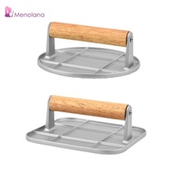 [Menolana] Hamburger Press, Grill Griddle, Hamburger Flattening Griddle, Meat Sandwich Press, BBQ Gr