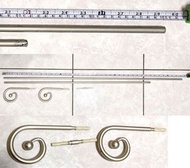 窗簾桿 窗簾桿頭 浴簾桿 門簾桿 曬衣桿 不銹鋼 鋼管 伸縮桿 100cm~180cm