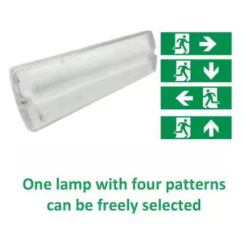 Three Proof Lights, High Brightness Exit Lights Emergency Evacuation Indicator Lights Led Self Charg