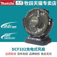 一世【可開統編】makita 充電式電風扇DCF102ZX1300Z車載戶外18V 電池DCF201Z