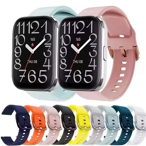 Watch Strap Band for Amazfit Bip 5 Unity Strap Smart Watch Silicone Replacement Accessories 22mm Wri