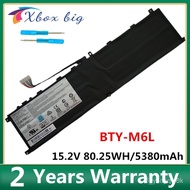 Laptop Baery For MSI MS16Q21 BTY-M6L 4ICP8/35/142 GS65 PS42 8RB GS75 PS63 8RC Stealth 8SG 8RE014CN 15.2V 4 cell