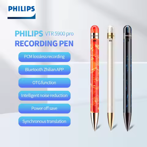 PHILIPS Professional Recording Pen Voice Recorder Sound Recorder Intelligent Noise Reduction Auto Ea