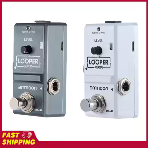 ammoon AP-09 Nano Loop Electric Guitar Effect Pedal Looper True Bypass Unlimited Overdubs 10 Minutes