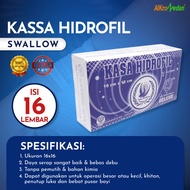 KASA HIDROFIL 16X16cm SWALLOW BIRU / KAIN KASA 16PCS/KOTAK