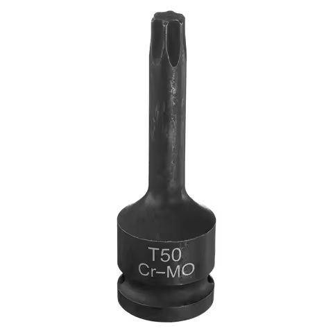 T20-T100 Torx Bit Socket 1/2" Drive 6 Point Torx Star Screwdriver Socket Adapter CR-MO Steel Lengthe