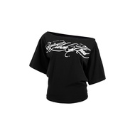 Women's Off Shoulder T-shirt | Blockhead Off Shoulder T-shirt Off Shoulder Top Crop Top