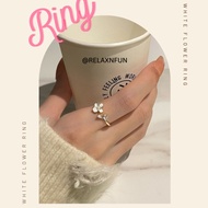 RNF Women Ring Flower Crystal Rhinestone Open End Jewelry Accessories /  Cincin Wanita Bunga  Berakh
