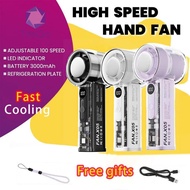 TIMI3C X05 100 Level Refrigeration Cooling Handheld Fan X05 Portable Mini Fan Rechargeable With Icy 