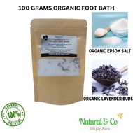 Natural &amp; Co Organic Foot Bath (Organic Epsom Salt + Organic Lavender Buds)