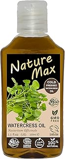 Nature Max ( 3.38 oz / 100 ml ) Watercress Seed Oil Nasturtium Officinale Roquette Rucola Arugula Ru