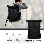 HYENA - MOONID - Men's Rolltop Backpack School Bag Work College Laptop Bag Casual - Backpack Essenti