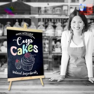 A2 (77cm*40cm) Big Table Menu Wood ChalkBoard Blackboard Papan Hitam Warung (Frame : Neutral Wood)